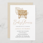 Boho Nursery Bassinet Baby shower Kaart (Voorkant / Achterkant)