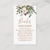 Boho Nursery-boeken voor baby-sluitingskaart Informatiekaartje (Voorkant)