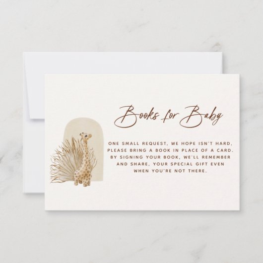 Boho Nursery Book Request Enclosure Kaart (Voorkant)