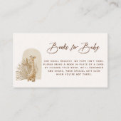 Boho Nursery Book Request Enclosure Kaart Plaatskaartje (Voorkant)