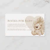 Boho Nursery Chic Baby shower Books for Baby Enclo Informatiekaartje (Voorkant)