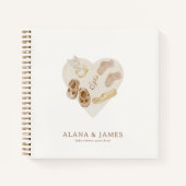 Boho Nursery Chic Baby shower Budget Guest Book Notitieboek (Voorkant)