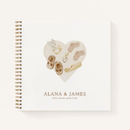 Boho Nursery Chic Baby shower Budget Guest Book Notitieboek