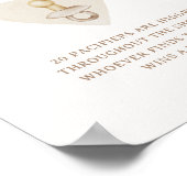 Boho Nursery Chic Baby Shower Foppertje Jacht Poster (Hoek)