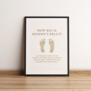 Boho Nursery Chic Baby Shower Hoe Groot Spel Poster