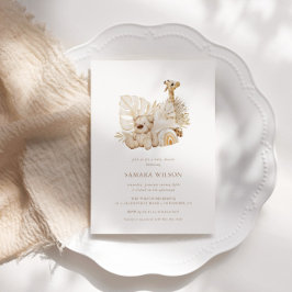 Boho Nursery Chic Baby shower Invitation Kaart