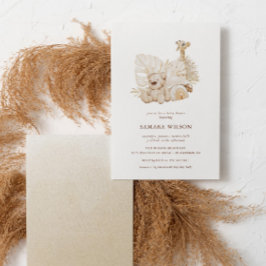 Boho Nursery Chic Baby shower Kaart