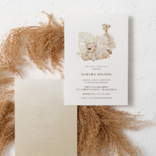 Boho Nursery Chic Baby shower Kaart