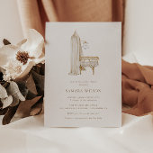 Boho Nursery Chic Boy Baby shower Kaart