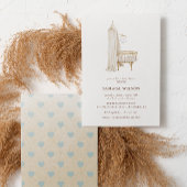 Boho Nursery Chic Boy Baby shower Kaart