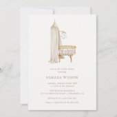 Boho Nursery Chic Boy Baby shower Kaart (Voorkant)