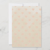 Boho Nursery Chic Girl Baby shower Kaart (Achterkant)