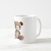 Boho Nursery Crochet Bear Art Koffiemok (Voorkant rechts)