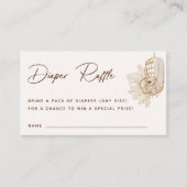 Boho Nursery Diaper Raffle Enclosure Kaart Plaatskaartje