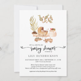 Boho Nursery | Drive-By Baby Shower Uitnodiging