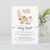 Boho Nursery | Drive-By Baby Shower Uitnodiging (Staand voorkant)