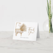 Boho Nursery Gender Neutral Baby shower Bedankkaart (Voorkant)