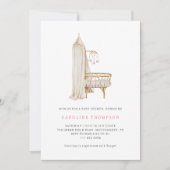 Boho Nursery Girl Baby shower Kaart (Voorkant)