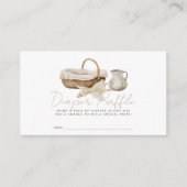 Boho Nursery Items Luier Raffle Ticket Informatiekaartje (Voorkant)