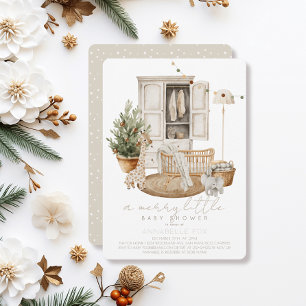 Boho Nursery Merry Little Baby shower Kaart