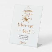 Boho nursery Momosa bar Pedestal Sign Reclamebord Met Voetstuk (Voorkant)