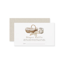 Boho Nursery Moses Basket Luier Raffle Ticket