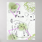 BOHO NURSERY SAFARI DIERENAFFICHES POSTER (Voorkant)
