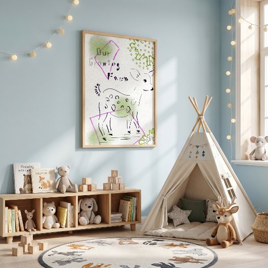 BOHO NURSERY SAFARI DIERENAFFICHES POSTER