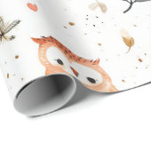 Boho Nursery Uilen Cadeaupapier (Rol Hoek)