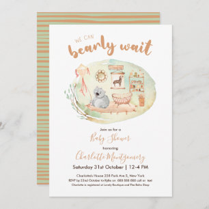 Boho Nursery we kunnen Baby shower afwachten Kaart