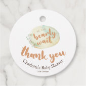 Boho Nursery we kunnen Baby shower wachten Bedankjes Labels (Voorkant)