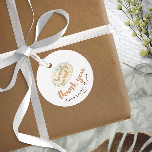 Boho Nursery we kunnen Baby shower wachten Bedankjes Labels