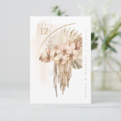 Boho Oase Trouwboeket Tafelnummer ID959 (Staand voorkant)