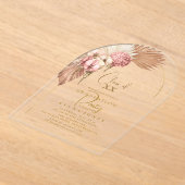 Boho Oasis Afstuderen ID965 Acryl Uitnodigingen (Laagn)