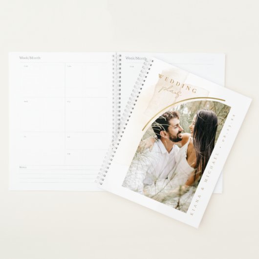 Boho Oasis Arch Wedding Foto ID959 Planner (Display)