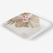 Boho Oasis Bloemboog Bruiloft ID959 Papieren Bordje (Gebogen)