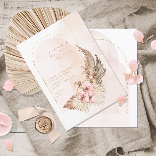 Boho Oasis Bruiloft ID959 Kaart
