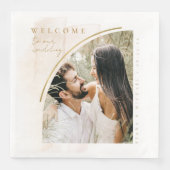 Boho Oasis Bruiloft Welkom Foto ID959 Servet (Voorkant)