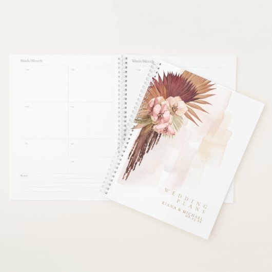 Boho Oasis Floral Wedding ID959 Planner (Display)