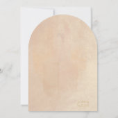 Boho Oasis Huwelijk Bloemen Vrijgezellenfeest Boog Kaart (Achterkant)