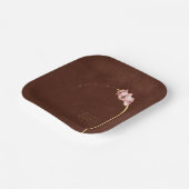 Boho Oasis Orchid Arch Wedding Welkom ID959 Papieren Bordje (Gebogen)