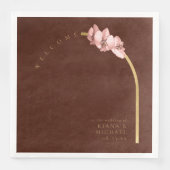 Boho Oasis Orchid Arch Wedding Welkom ID959 Servet (Voorkant)