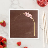 Boho Oasis Orchid Arch Wedding Welkom ID959 Servet (Insitu)