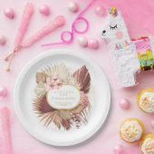 Boho Oasis Trouw Bloemen Bedankt V2 ID959 Papieren Bordje (Feest)