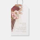 Boho Oasis Trouw Bloemstuk Bedankt ID959 Cadeaulabel (Voorkant)
