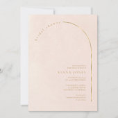 Boho Oasis Trouw Bruidsdouche Blush ID959 Kaart (Voorkant)