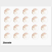 Boho Oasis Trouwbloemen ID959 Ronde Sticker (Vel)