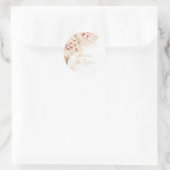 Boho Oasis Trouwbloemen ID959 Ronde Sticker (Tas)