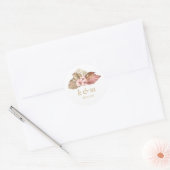 Boho Oasis Trouwbloemen ID959 Ronde Sticker (Envelop)