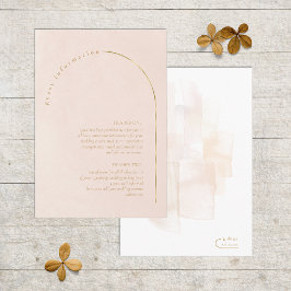 Boho Oasis Trouwdetails Blush ID959 Informatiekaartje